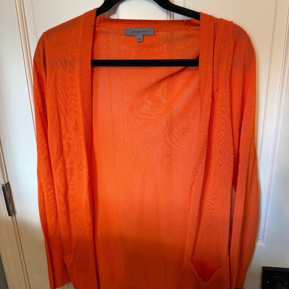 Classiques Entier - Orange Button Up Cardigan - Size Small - Picture 1 of 4